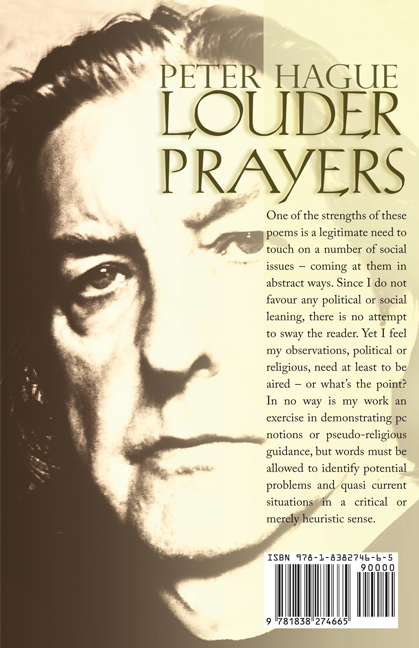 Louder Prayers (Back cover) by Peter Hague