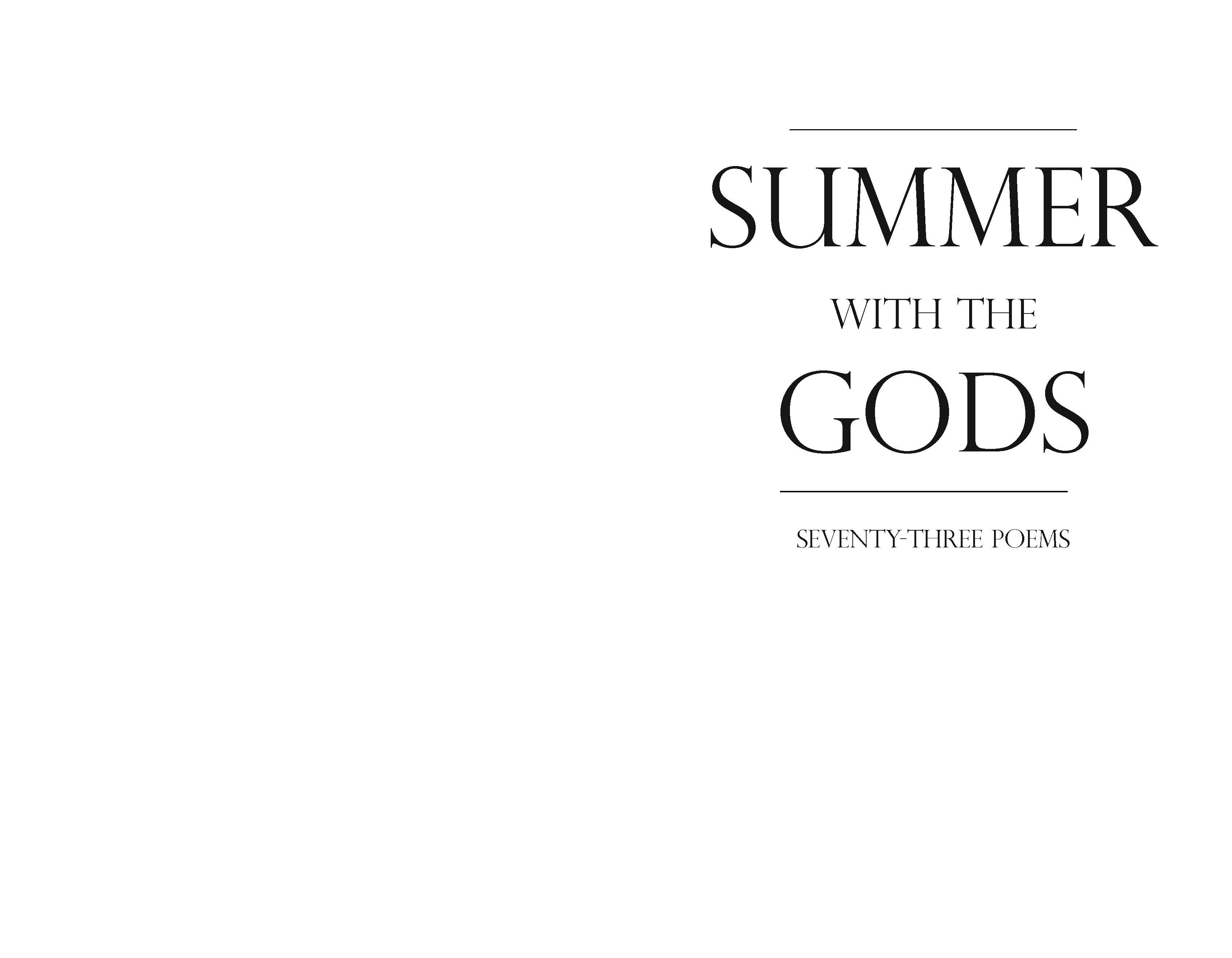 Peter Hague – Summer With The Gods