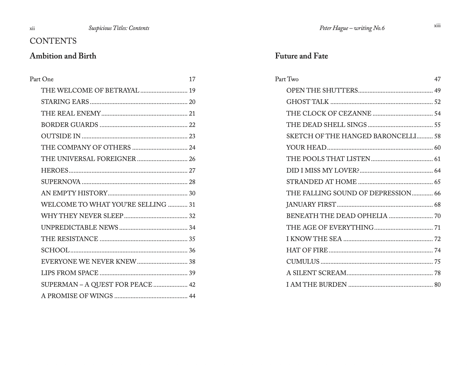 Peter Hague –  'The Momentary Clock'